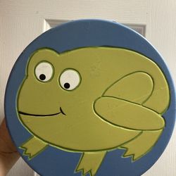 Small Blue Frog Stool 
