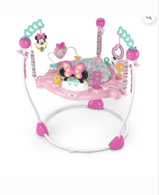 Disney Minnie Mouse Pink Baby Activity Jumper