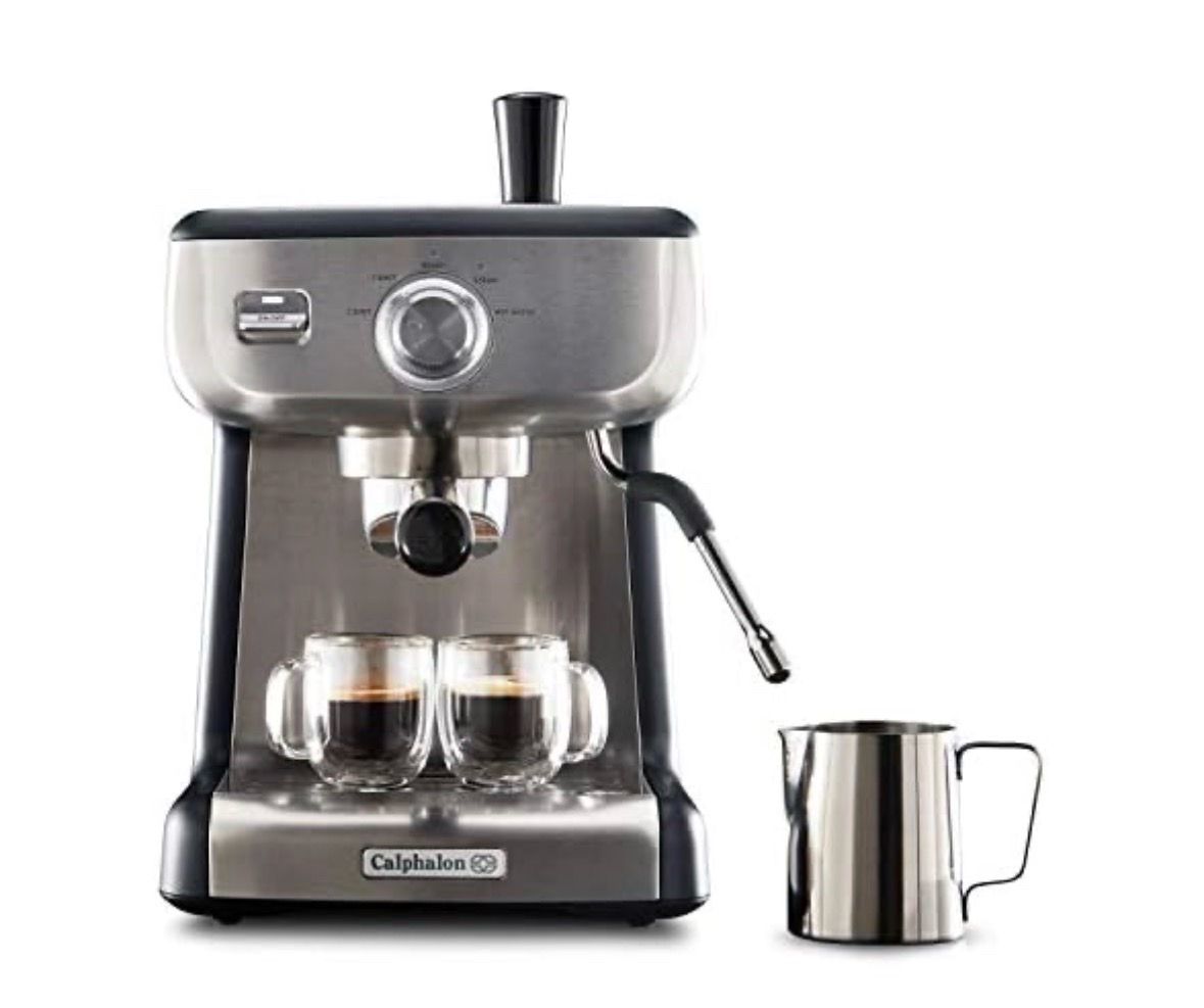 Calphalon BVCLECMP1 Temp iQ Espresso Coffee Machine with Steam Wand