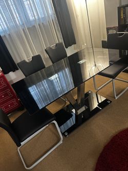 Glass Table With Chairs