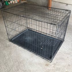 Collapsible Metal Dog Crate 36x25x22