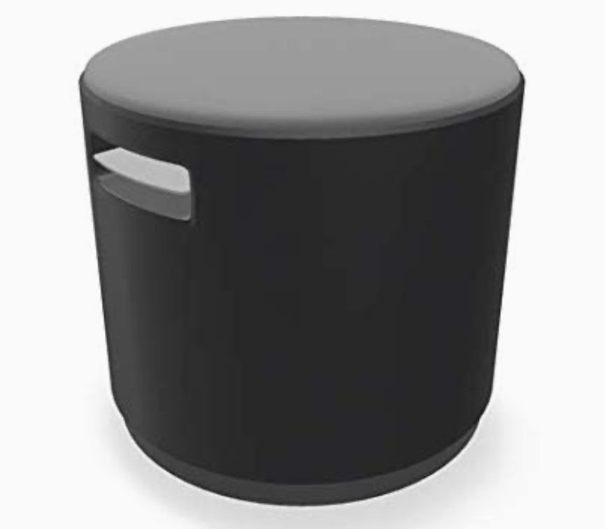 Adjustable Seating Stool - Buoy Design- Graphite Fabric, Black