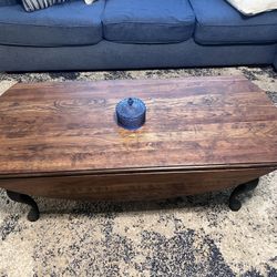 Rustic Drop-Leaf Coffee Table