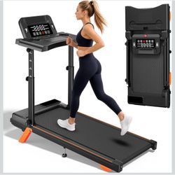 Folding Treadmill with LED Display and Cup Holder