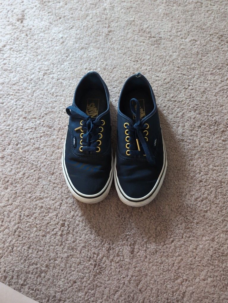 Navy Blue Vans Sneakers