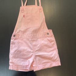 Baby Girl's Levi’s Knot Strap Shortalls (12 months)