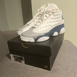 Jordan 13 White/Blue Italy GS