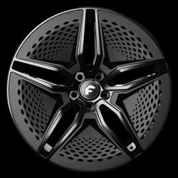 20” Forgiato EV 001 Black wheels Tires Tesla Model 3 Y Lexus IS350