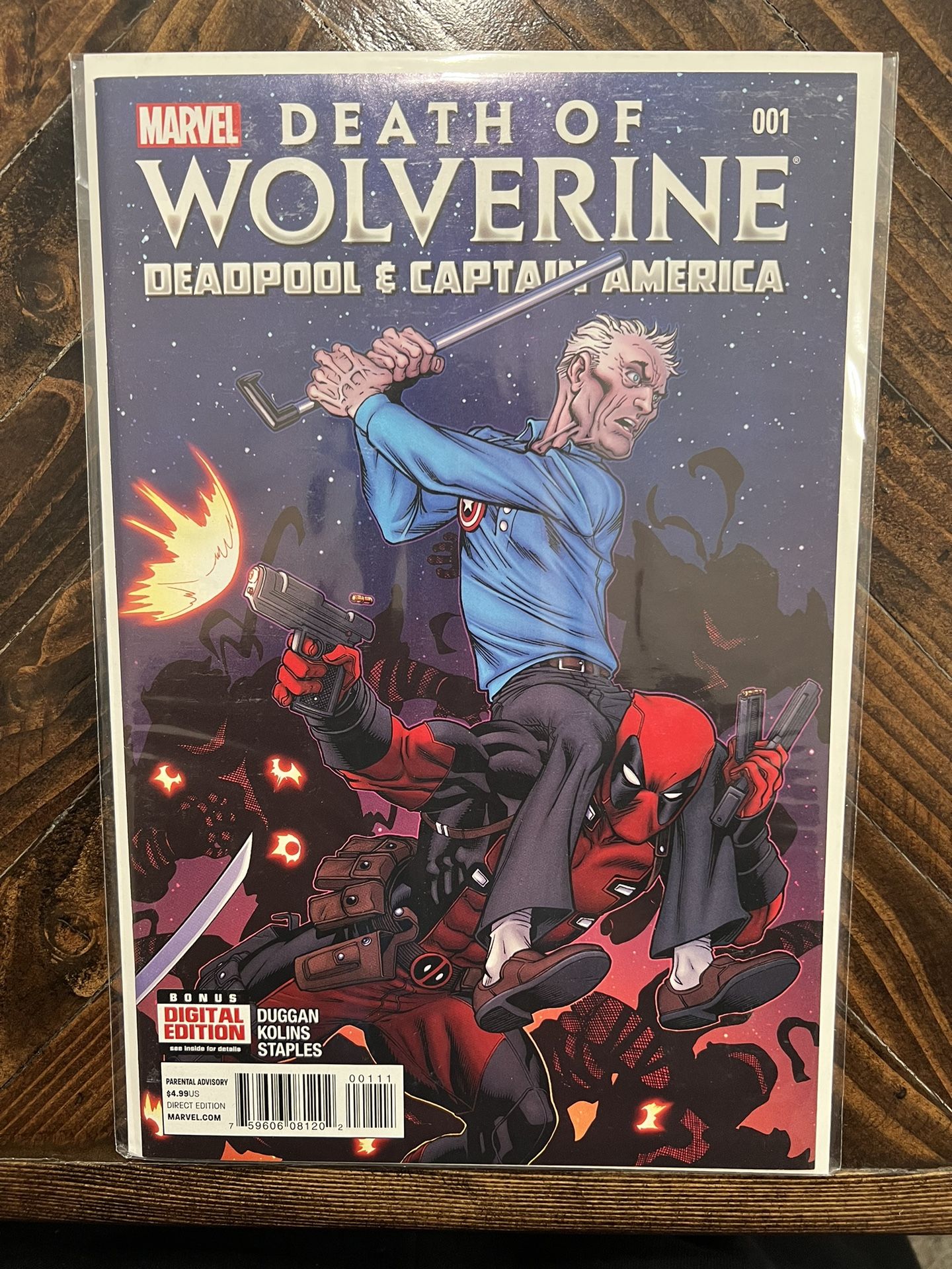 Death Of Wolverine Deadpool And Captain America #1 Marvel Comics Comic Book