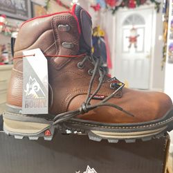Mens Size 10w Rocky Rams Horn Work Boots  New 