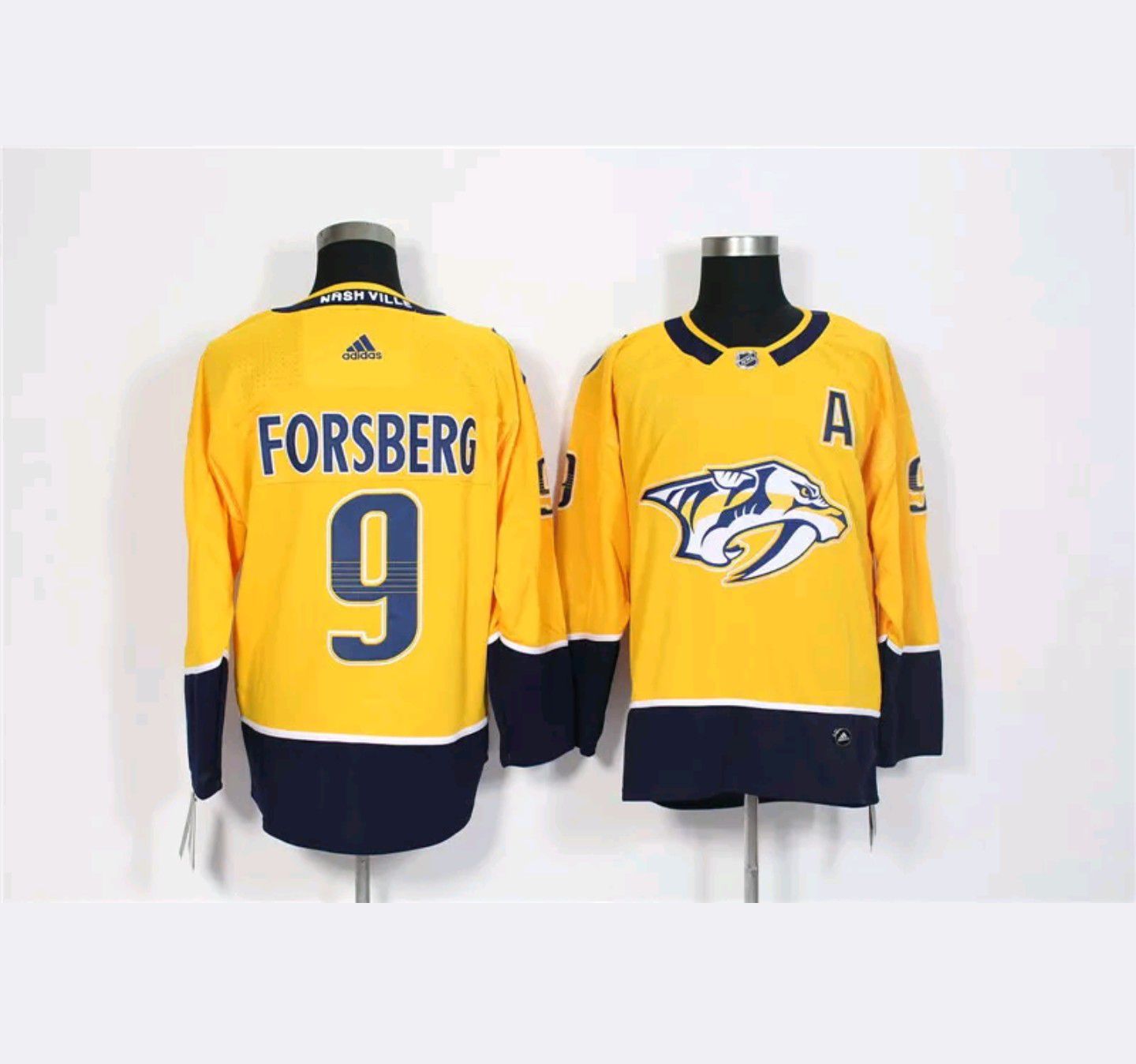 Forsberg predators swingman home jersey size medium and xl new $60