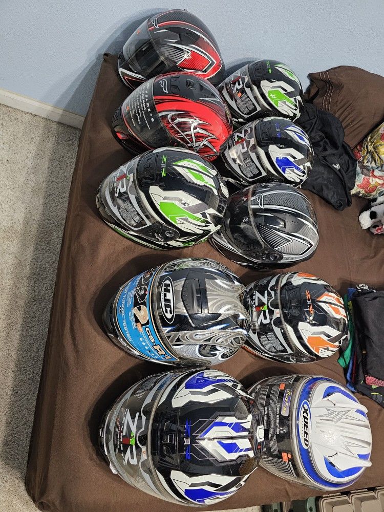Motorcycle Helmets, Jackets And Tires