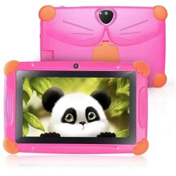 Kids Tablet 7 Inch Tablet for Kids Quad Core Andriod 8.1 1GB RAM 16GB ROM Toddler Edition Tablet GMS Certificated with Dual Cameras Kids Software Iwaw