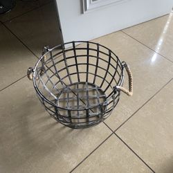 Metal.   Basket.  Is. Medium. Size. 