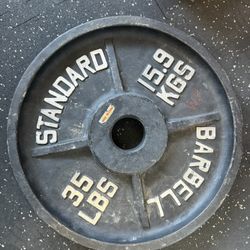35 Pounds Standard Barbell Weight