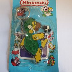 1988 Nintendo Hammer Bro Koopa Turtle Keychain Super Mario Bros