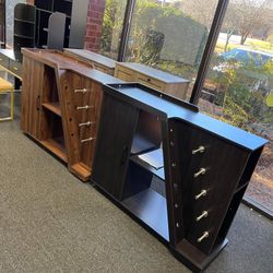 Kitchen Island Cart on Wheels, Kitchen Island Storage Cart with Adjustable Shelf and 5 Wine Holders, for Dining Room and Kitchen（$160 each）