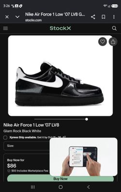 Nike Air Force 1 07 shoes men size 10 new box included price 45,00 firn