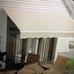 Patio/Deck Manual Sun Shade/ Awning