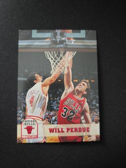 Will Perdue NBA Hoops Chicago Bulls Card
