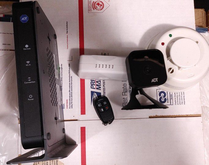 ADT Pulse equipment - camera, remote FOB, gateway, smart plug, - $40

