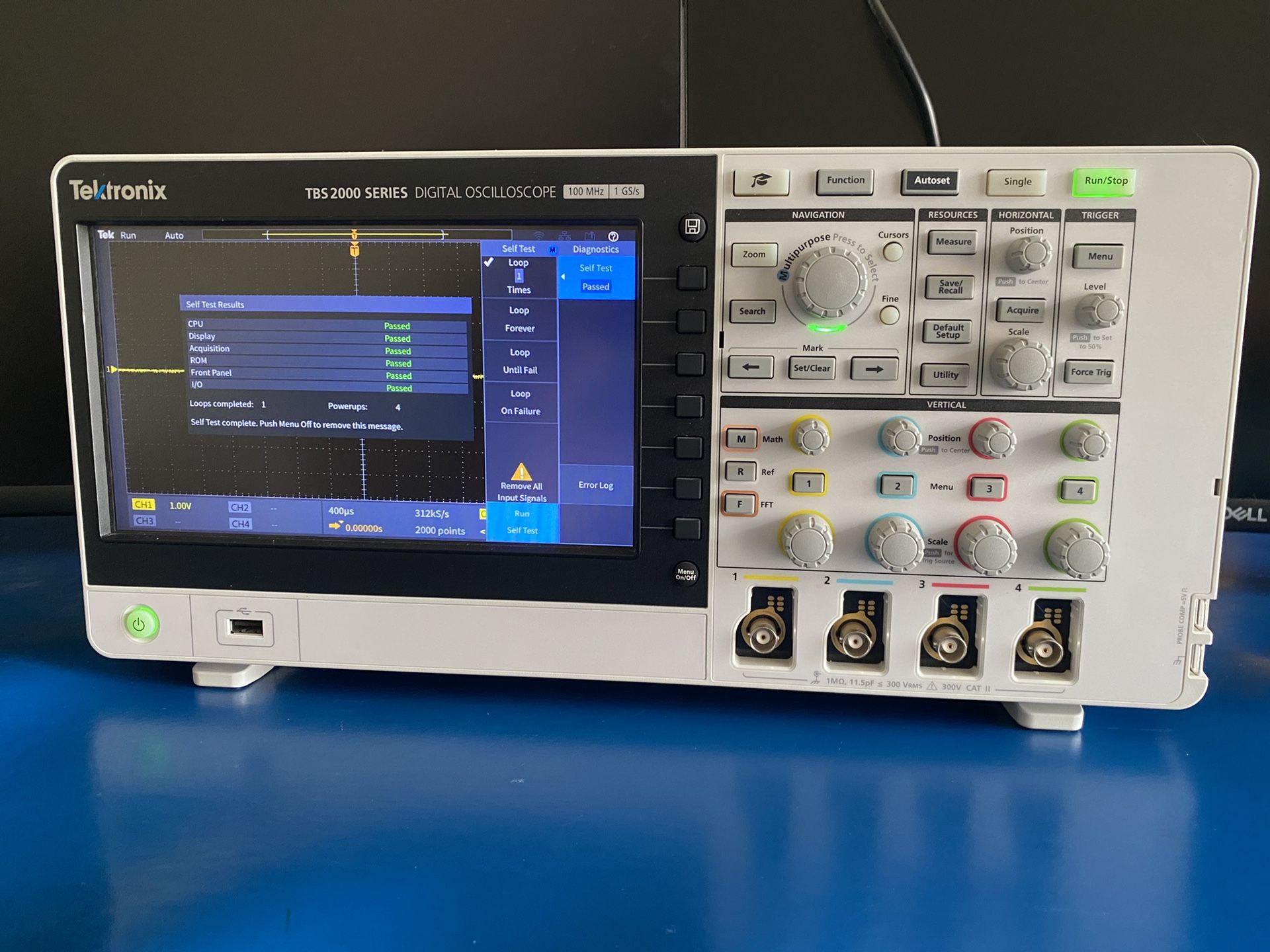 Tektronix TBS2104 Oscilloscope - 4 Channels, 100 MHz, Excellent Condition