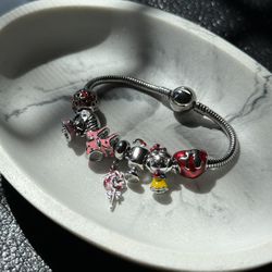 girls charm bracelet with charm all of stainless steel 16 cm