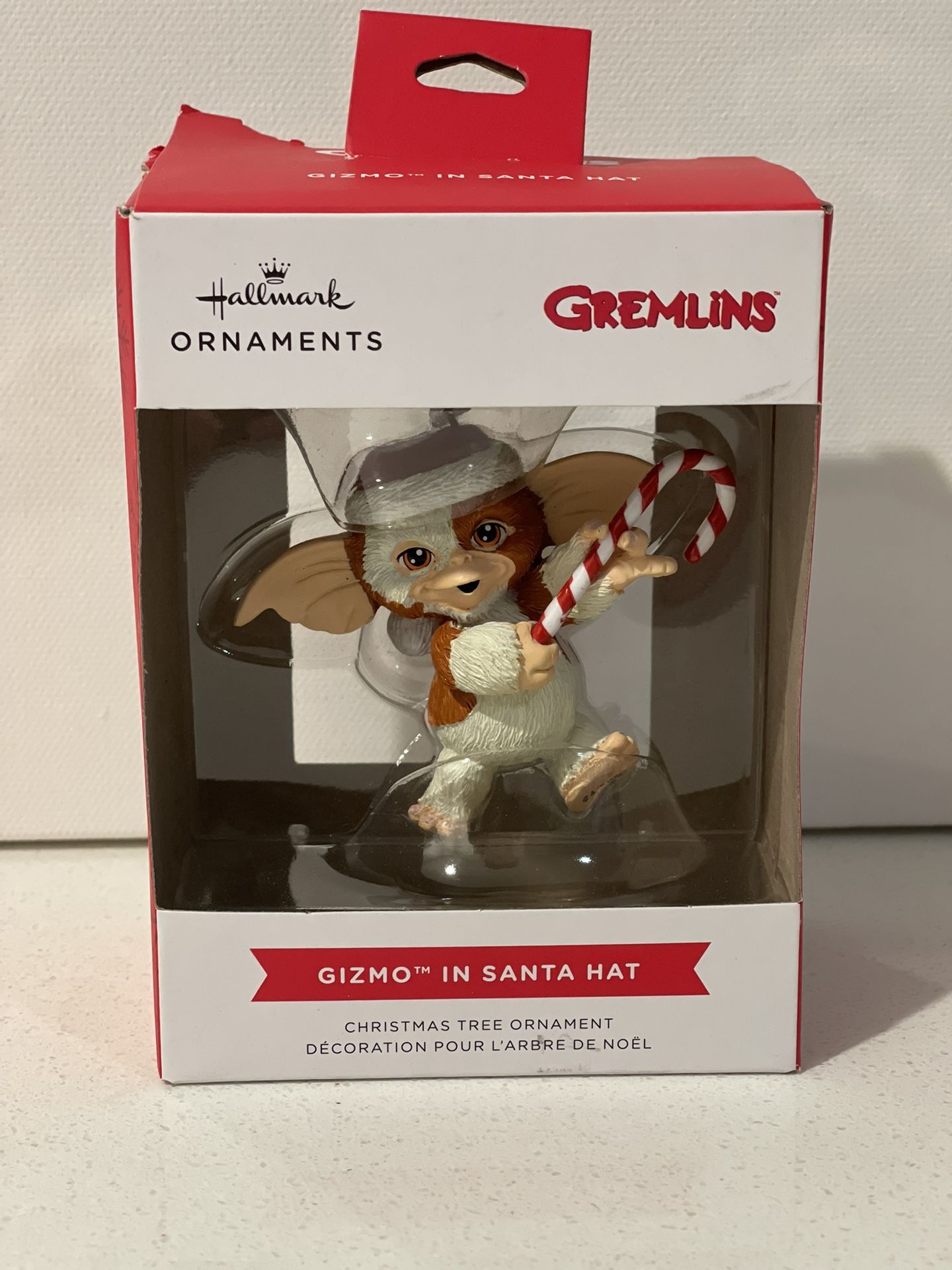 Hallmark Ornament GIZMO in Santa Hat, Gremlins Movie. Brand New in Box unopened