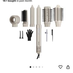 7MAGIC Hair Dryer Brush & 6 in 1 Hair Styler,110,000 RPM High-Speed Negative Ionic Hair Dryer Fast Drying, Multi Hair Styler, Professional Blow Dryer 