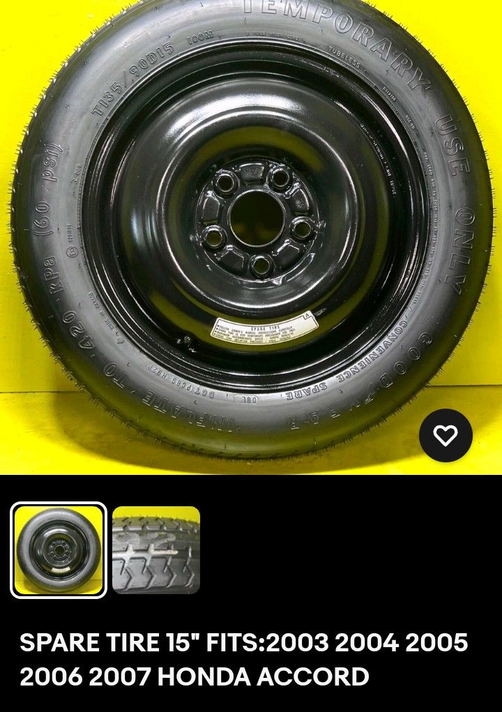 Honda Accord Spare Donuts (2)