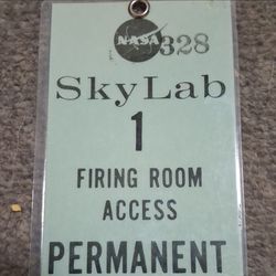 NASA Skylab Firing Room Access Badge