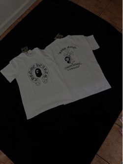 Bape chrome heart tee