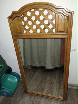 Wall mirror real wood