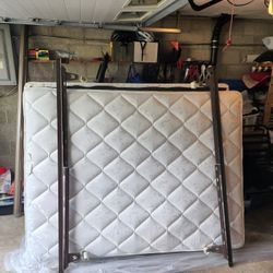 Queen Size Bed With Box Spring and frame.