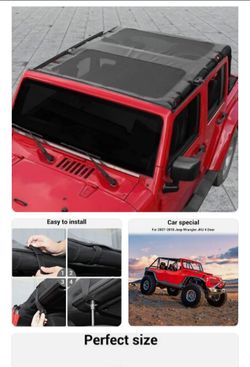 Jeep roof sun shade