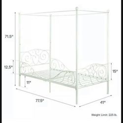 Canopy Twin Bed