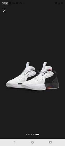 Nike Jordan Basketball Sneakers White Black Red