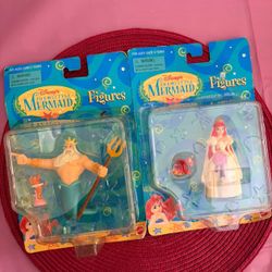 Vintage Little Mermaid With King Triton