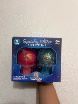 Squishy Glitter Jellyfish Bundle 🪼🩷🩵✨
