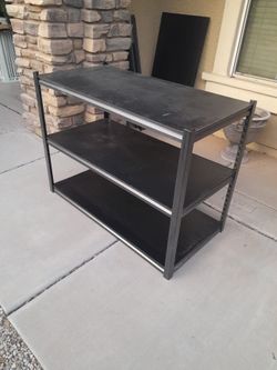 3 Tier Metal Utility Shelving Unit 48x24x36 Garage Shelves