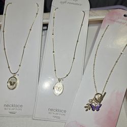 Brand New Pretty Necklaces Selling Together NO Flaws SEE All Pics