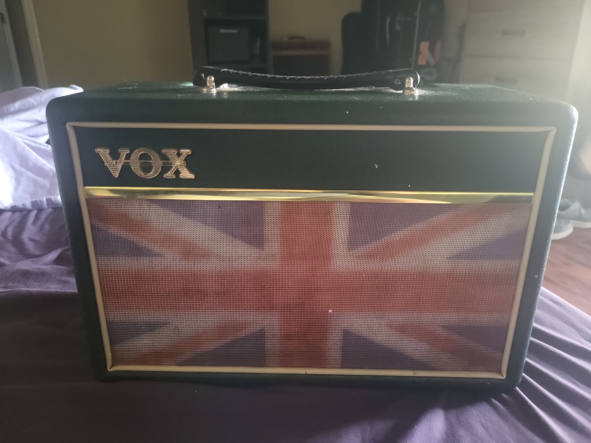 Vox guitar amp. Pathfinder 10 with British logo front