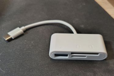 3 in 1 Adapter type C memory card reader
