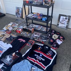 Fathers Day Gift !  Dale Earnhardt collection NASCAR shirts, hats, wall hangers, diecast, tins, Rc car, ( duffel bag has been sold ) , racing jacket ,