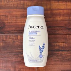Aveeno Stress Relief Body Wash; Calms And Relaxes: With Lavender, Chamomile And Ylang-ylang 18 oz