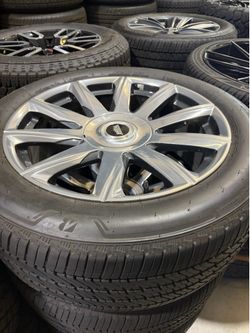 22” Factory Oem Cadillac Escalade Wheels Rims Platinum Premium Luxury Sport