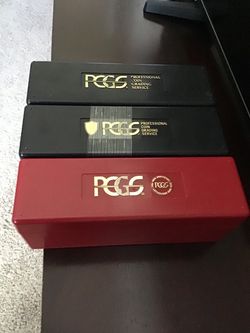 3x PCGS Coin boxes.