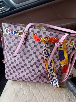 Large pink tote