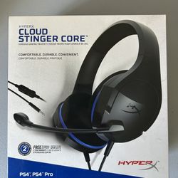 Hyper X Cloud Stinger Core Gaming Headset Like New Condition