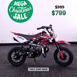 Dirt Bike For Sale in Sacramento! HUGE CHRISTMAS SALE! Save $200 Instantly! Brand New 70cc Semi-Auto Dirt Bike –! Fully Assembled & Ready to Ride!